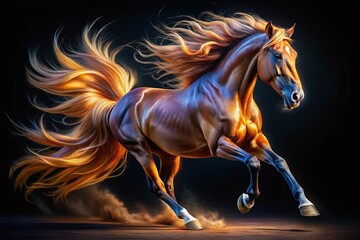 Majestic Stallion: Spirit & Power - Photorealistic Horse in Motion