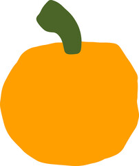 orange fruit graphic design illustration