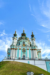 Sant Andrew's Church is an Orthodox church in Kyiv, constructed between 1747 and 1754 to a design by the Italian architect Bartolomeo Rastrelli in Kyiv, Ukraine
