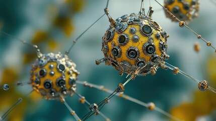 Interconnected Spherical Robots Networked System