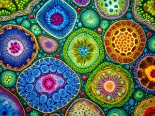 Microscopic View of Epithelial Cell Tissues: Diverse Configurations & Arrangements