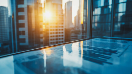 Abstract business Financial charts show a significant increase in profits in the stock market.This is driven by higher interest rates and continued growth. In the innovation world network of financial