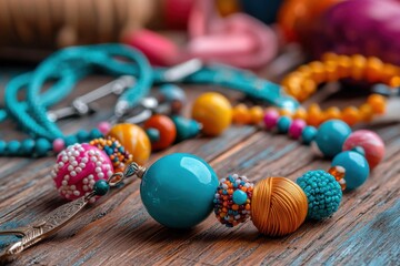 Tag: DIY, beaded necklaces, crafts, handmade,