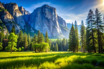 Miniature Yosemite Meadow & Forest: Tilt-Shift Landscape Photography