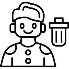 Naklejka premium User Deletion Icon