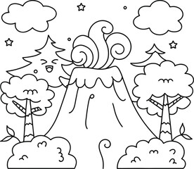 Stormy Cyclone Design for Coloring, Cyclone in Action: Coloring Fun, Dynamic Cyclone Illustration to Color, Cyclone Vortex: Printable Coloring Sheet