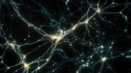 An abstract representation of connectivity using glowing lines and nodes on a dramatic dark background.