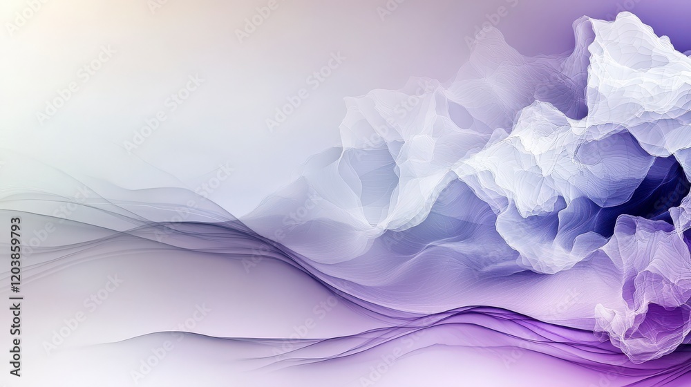 Poster soft abstract mist flowing over gentle waves ethereal landscape digital photography dreamlike enviro