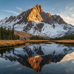 Obraz premium Lake with Cloud Reflections