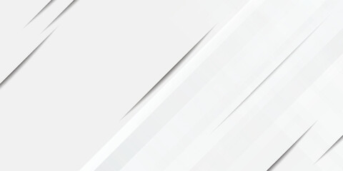 3D white geometric abstract background overlap layer on bright space with rounded rhomb effect