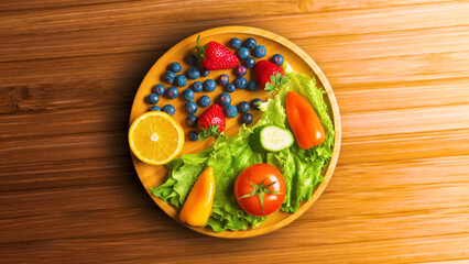 easter eggs on wooden table