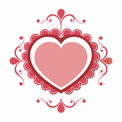 Valentine Frame Heart Background 