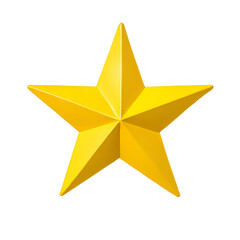 Fototapeta premium Golden five pointed star, symbol of excellence.