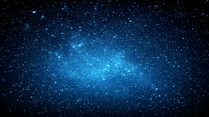 Fototapeta premium Breathtaking night sky image, countless stars twinkling brilliantly against a deep blue backdrop. Perfect for backgrounds, website design, or space-themed projects.