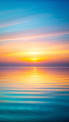 A clean horizontal gradient of soft pastels resembling a sunrise or sunset