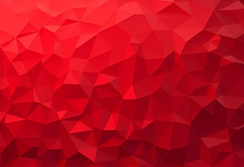 Abstract red geometric background with 3D polygonal pattern surface decorative illustration