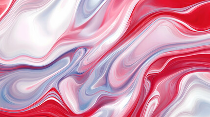 Abstract red, white, and blue liquid swirl background.  Perfect for website design, print, or social media