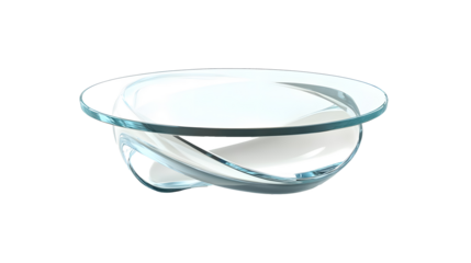 Glass console table on a transparent background. isolated background.