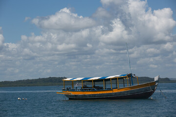 Fototapeta premium boat on the sea