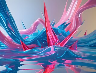 abstract background with waves