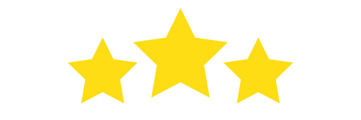 five star icon on white background. 5 star sign.