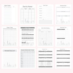Vector illustration of Ramadan planner journal planner