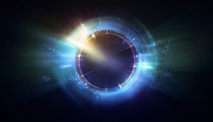 Obraz premium Abstract background. luminous swirling. Elegant glowing circle. Big data cloud. Light ring.