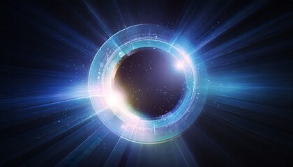 Abstract background. luminous swirling. Elegant glowing circle. Big data cloud. Light ring.