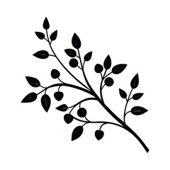 black and green leaves