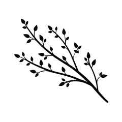 black and white tree