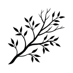 silhouette of a tree