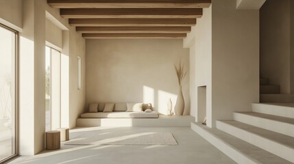 Obraz premium Bright and airy modern space