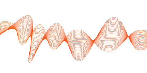 Abstract background with waves for banner. Wave lines smooth flowing dynamic isolated on white background. black wavy lines. Digital frequency equalizer. digital Stylized line art background. EPS10