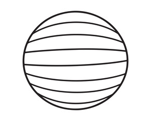 Ball Silhouette vector illustration icon type design