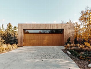 Stylish detached garage