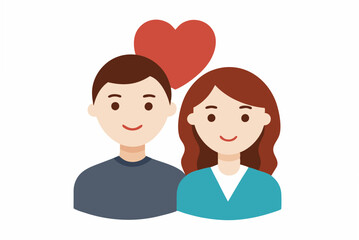 Obraz premium couple with heart