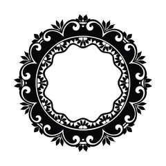 frame with floral ornament