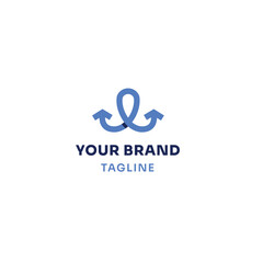 Modern Anchor Logo Design – Elegant and Minimalist for Branding Needs