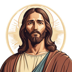 Jesus with transparent background PNG and JPEG image