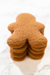 Step-by-Step Process of Making Spiced Gingerbread Cookies