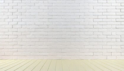 Fototapeta premium White brick wall background texture pattern