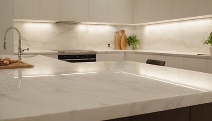 A kitchen with a white counter top and a silver faucet,indoors, no people, photography, color image, faucet, home interior, domestic life, house, domestic room, interior decor, 235