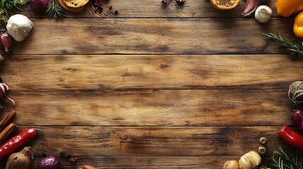 Rustic Food Banner Highlighting Fresh Ingredients and Country Charm
