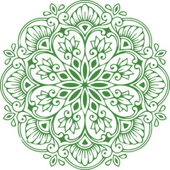 Beautiful flower art and mandala vector design