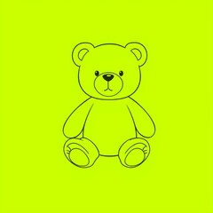 teddy bear with a bow blue background 
