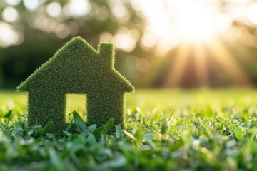 Naklejka premium Optimizing home energy use with efficient lighting for sustainable living and reduced carbon footprint in eco-friendly households