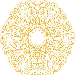 Beautiful flower art and mandala vector design
