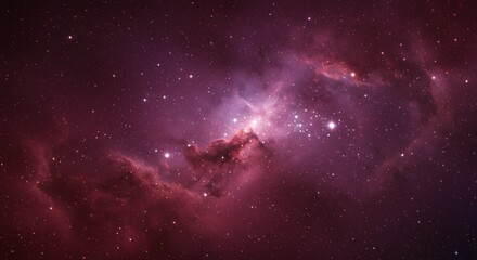 Majestic Purple Nebula Cosmic Dust Clouds Starry Night Sky Space Background