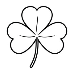three leaf clover isolated