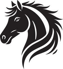 horse head silhouette